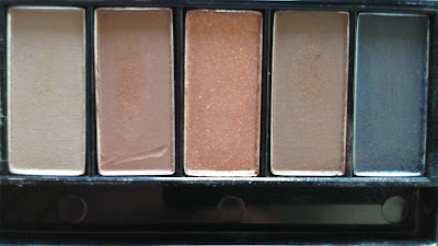 L'oreal La Palette Nude Beige, 5 shadows on the right