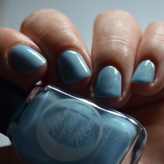 pale blue nail polish swatch