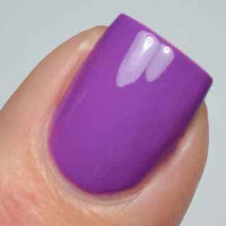 violet creme nail polish