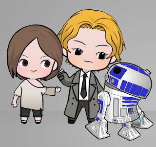 Mia, the Tourist, and R2-D2 - Oppa Doll Versions