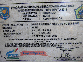 Prasasti Marmer PNPM Kec.Tarik Sidoarjo