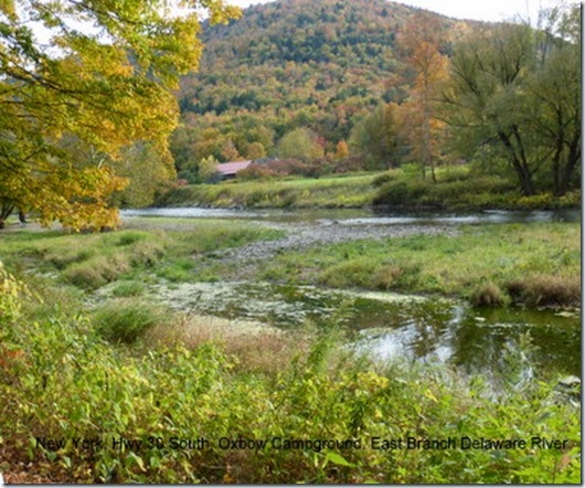 New York, Hwy 30 South, Oxbow Campground, East Branch Delaware River