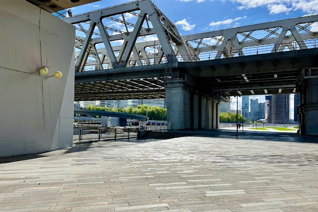 Дорогомиловский мост, Дорогомиловский железнодорожный мост