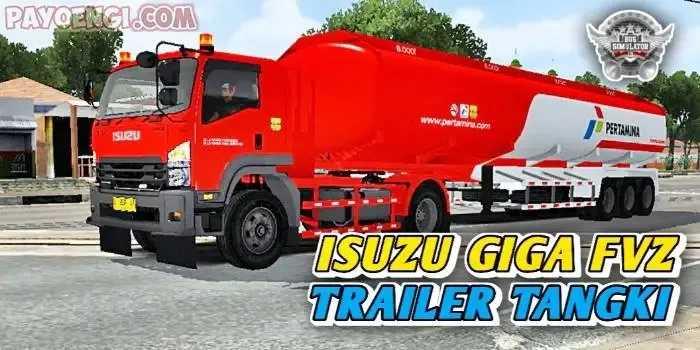 mod isuzu giga fvz trailer tangki