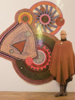 Xenobia Bailey exhibits at Fuller Craft Museum