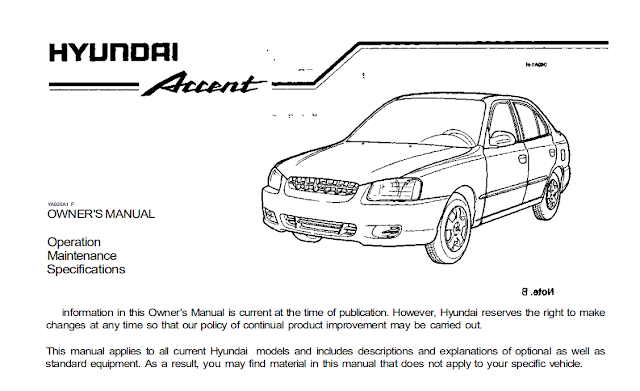 Hyundai Accent manual Book Pdf