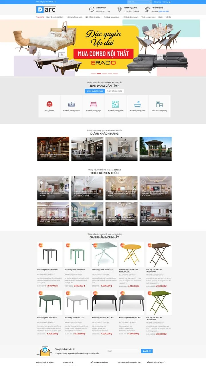 Mẫu Website Wordpress Cửa Hàng Nội Thất