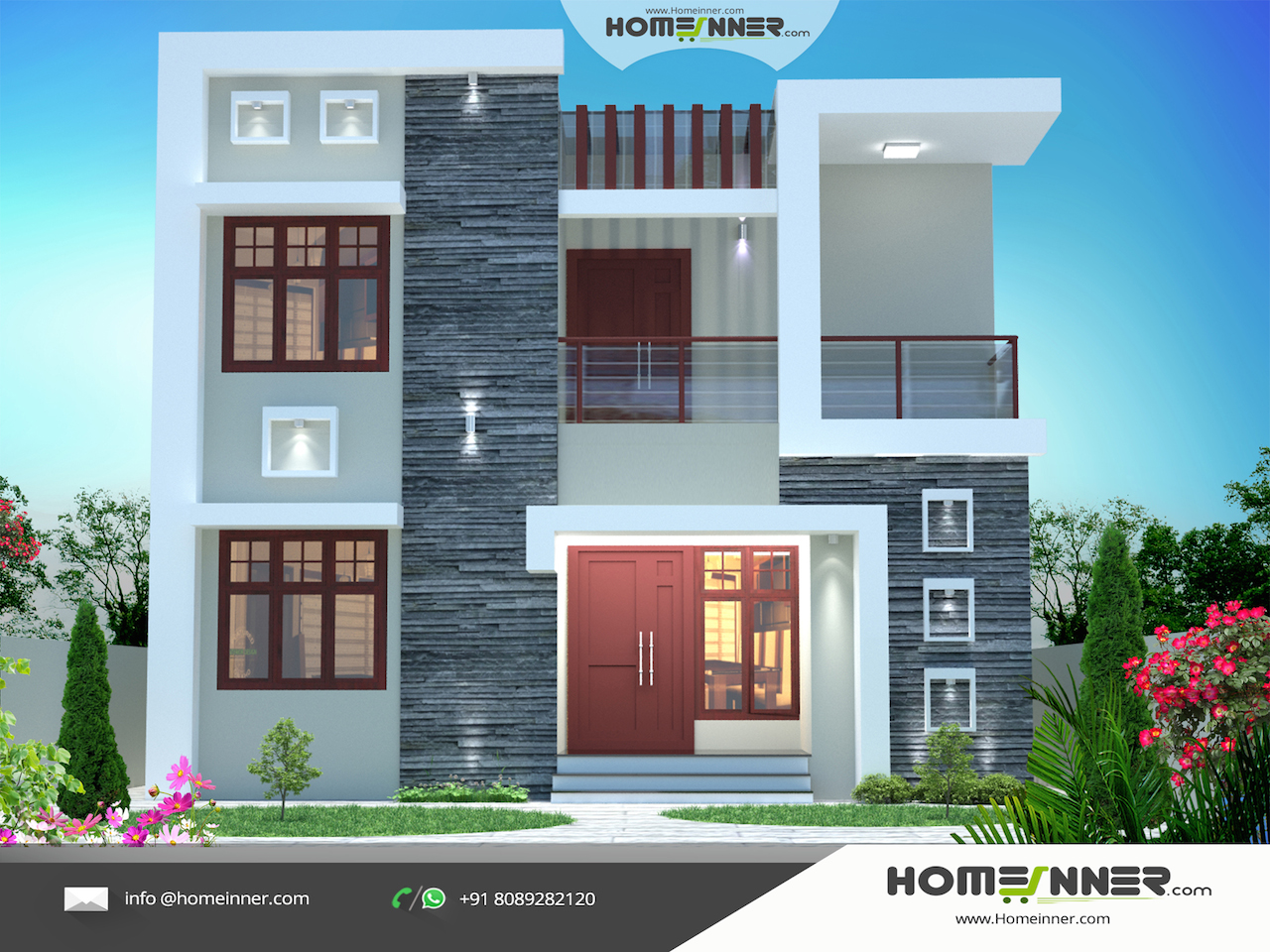Maharashtra house design 3D exterior design