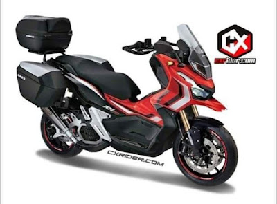 modif honda ADV150 dengan box