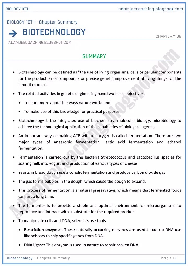 biotechnology-chapter-summary-biology-10th