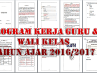 Download Program Kerja Guru dan Wali Kelas Serta Aplikasinya Terbaru 2016/2017