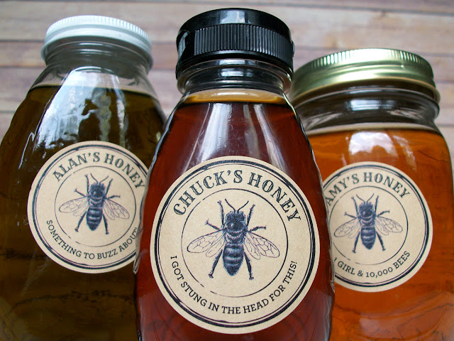 Custom Kraft Seal Honey Bottle Labels