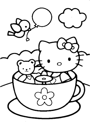 Hello Kitty Coloring Pages to Print