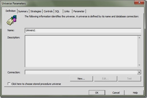 Universe Parameters Definition