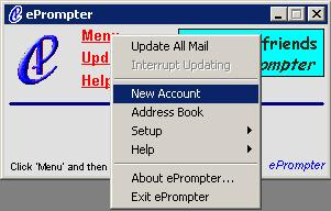 ePrompter add account