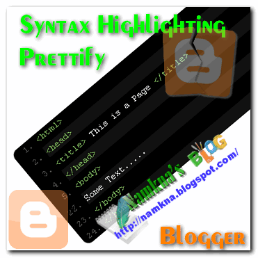 Demo: Syntax Highlighting in Blogger using Prettify 