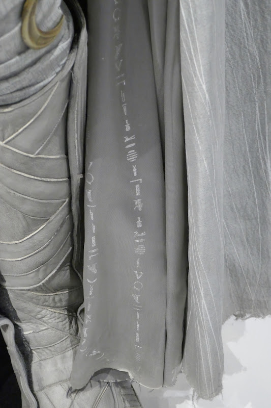 Moon Knight cloak hieroglyphic costume detail