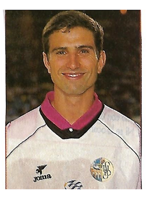 Pauleta sonríe en la presentación de la Unión Deportiva Salamanca 1997-1998