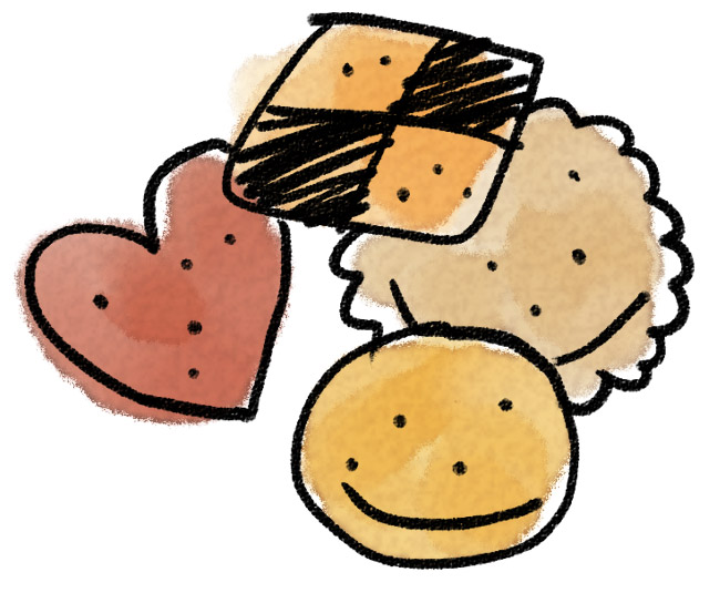 クッキーのイラスト お菓子 ゆるかわいい無料イラスト素材集 クッキーのイラスト お菓子 ゆるかわいい無料イラスト素材集
