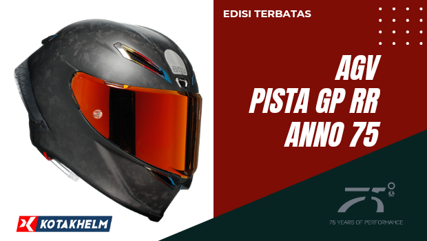 Helm AGV Pista GP RR Anno 75 Edisi Terbatas Spesial Anniversary