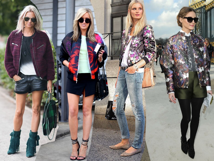 Bomber Jacket Street Style Fashion Trend 2014 Outfits