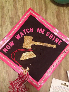 Law School Bound Grad Caps | brazenandbrunette.com