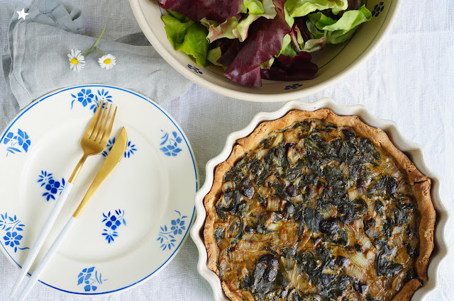 quiche blettes olives sans lactose recette veggie