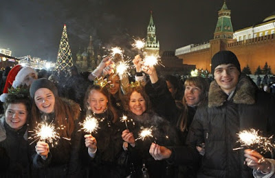 2012. Russians celebrate the new year