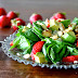 Avocado Strawberry Spinach Salad with Poppyseed Dressing