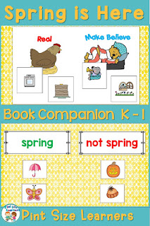 Spring is Here Book Study Unit and Lesson Plans | Center Activities & Worksheets This Spring is Here book study is the perfect way to celebrate the spring season with your kindergarten and first-grade students. This unit includes 5 days of close reading style lesson plans that will help your young readers dig deeper in the story while working on important reading skills with these book activities. This resources includes 94 pages of lesson plans, center activities, an anchor chart and worksheets.