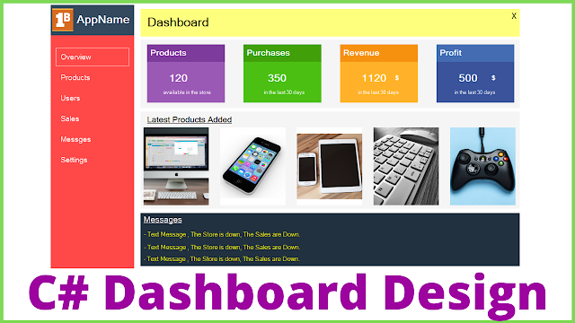 How To Design an Application Dashboard In C C# Dashboard Design