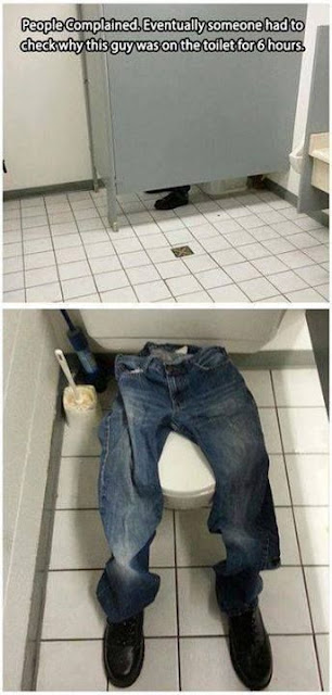 bathroom prank, office bathroom prank, on the toilet for 6 hours, department store prank, april fool's day funny