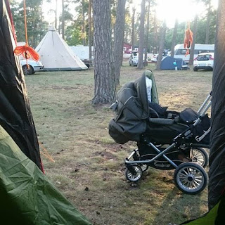 barn, baby, semester, sommar, resa, camping