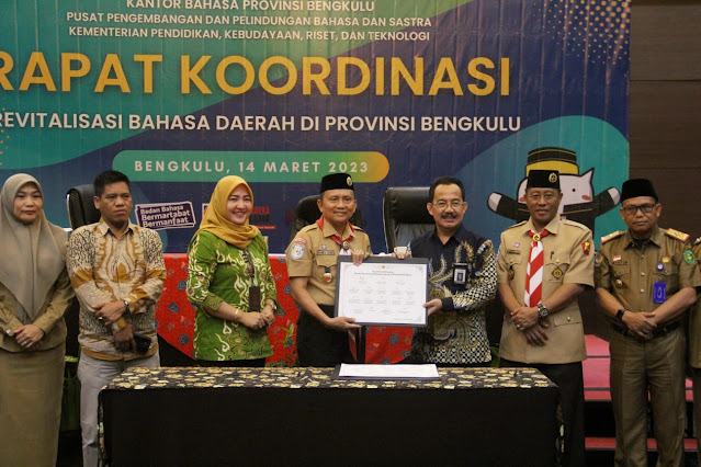 Kepala Pusat Pembinaan Bahasa dan Sastra Hadiri Rakor Revitalisasi Bahasa Daerah di Bengkulu