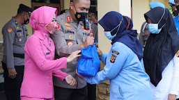PHL Polres Indramayu Bersyukur Dapat Bantuan Paket Sembako Dari Kapolres dan Ketua Bhayangkari Cabang Indramayu