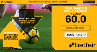 betfair supercuota Real Madrid gana Espanyol 27 enero 2019