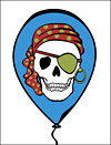 Pirate Party Skull Invitation