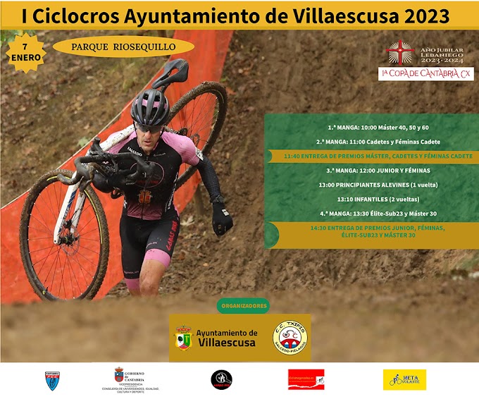 Ya está abierto el plazo de inscripciones para el I Ciclocross Ayto. Villaescusa 2023