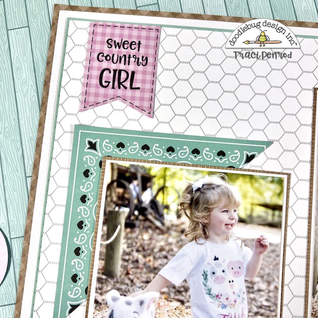 12x12 Country Girl Scrapbook Page