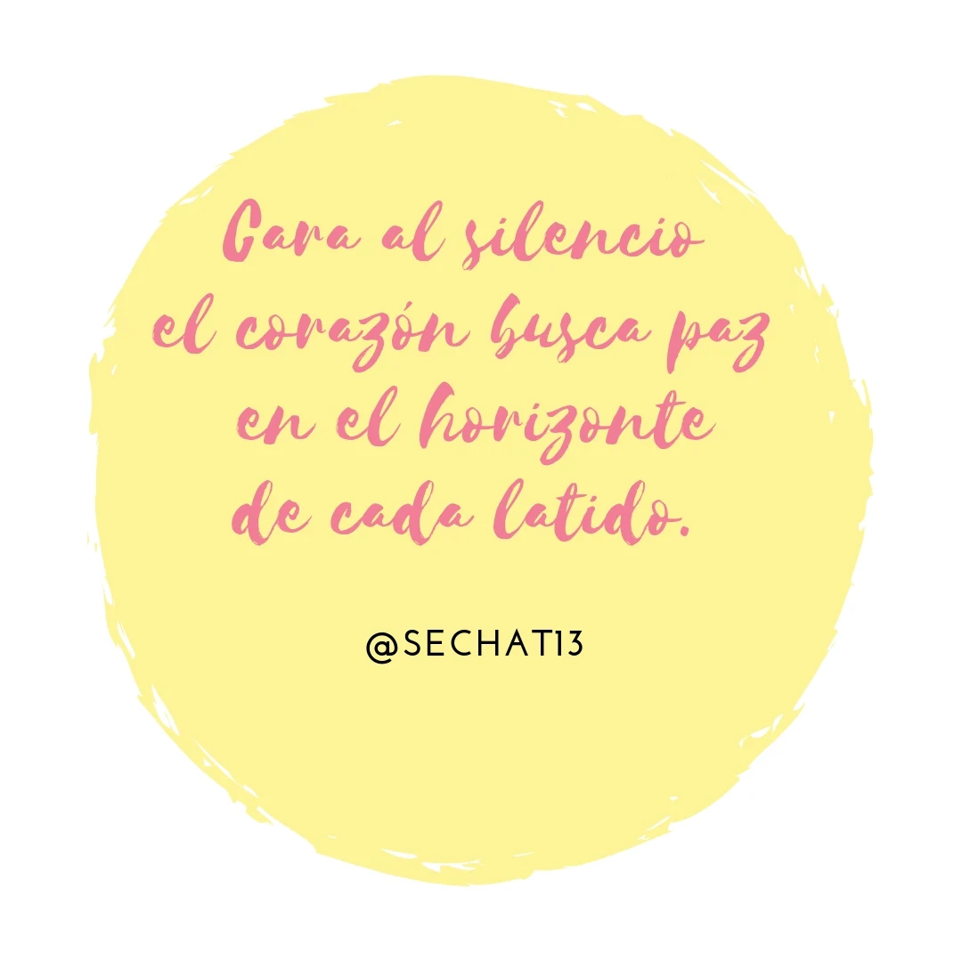 Poema Cara al silencio