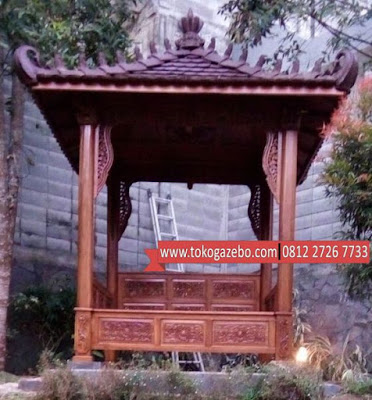 Gazebo Kayu Jati Ukir