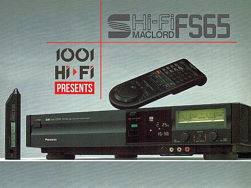 Panasonic NV-FS65 s-vhs hifi stereo vcr