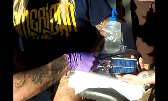  Artistic Encounter Tattoo in Dallas, Texas, used a rotary tattoo machine 