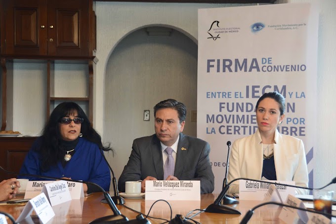 Firma IECM convenio de colaboración con la Fundación Movimiento por la Certidumbre