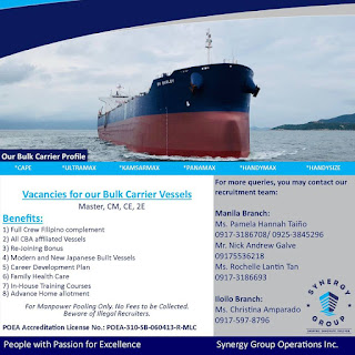 Employment Agencies Hiring Bulk Carrier Ship Crew