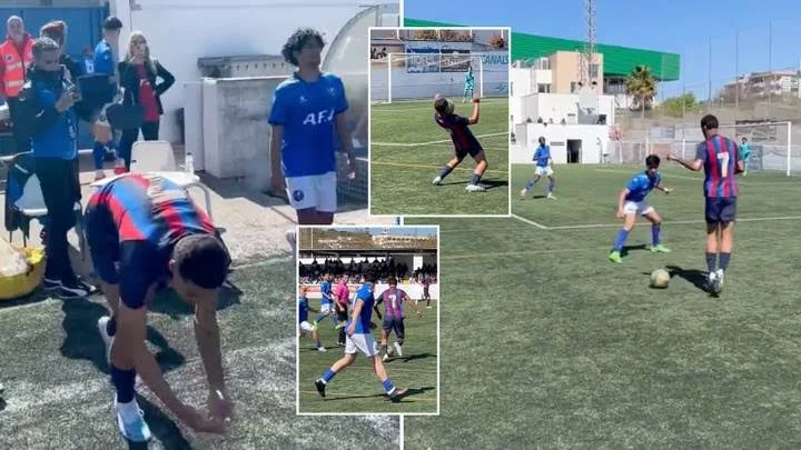 "Didn’t even dribble past 1 man":  Ronaldinho’s son gets mocked online after Barcelona U19 debut