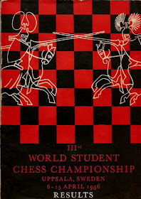 Portada del libro del III Campeonato Mundial Universitario de Ajedrez - Uppsala 1956