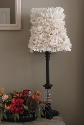 Craft Ideas Lamp Shades on Make A Gorgeous Ruffled Lamp Shade   Crafty Texas Girls
