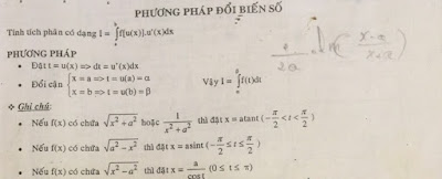 Chuyên đề tích phân luyện thi đại học buộc phải nhớ công thức tích phân