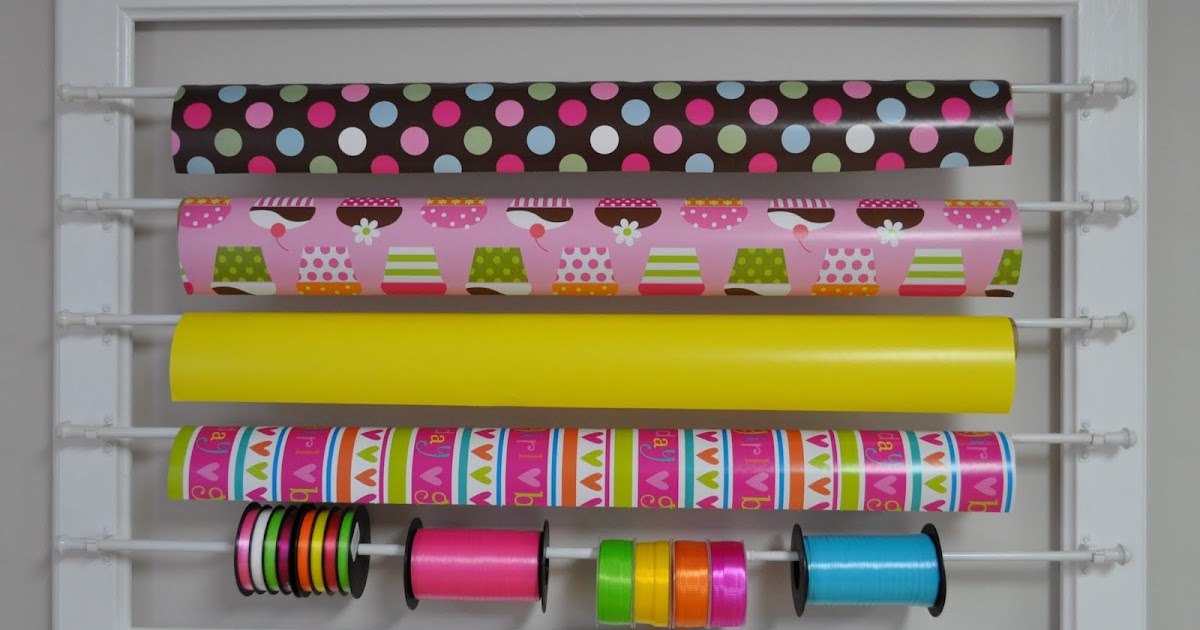  Slice of Lime Wrapping Paper  and Ribbon  Wall  Rack